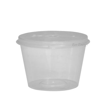 H-100 - 100ml Round Hinged Thinwall Containers - Pack of 100
