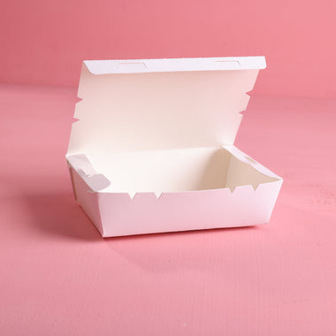 White Paper Food Box - Pack of 100