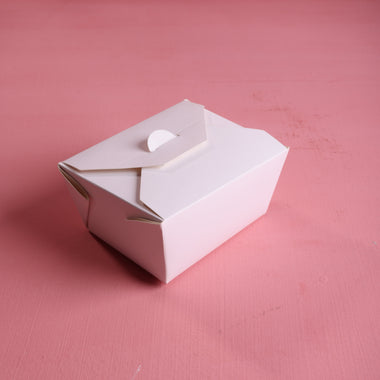 White Paper Lunch Box - Pack of 100