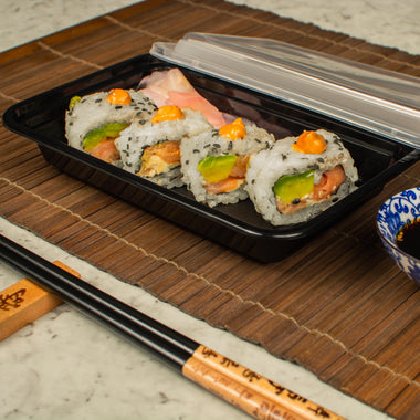 RE16 - 500ml Export Quality Rectangle Thinwall Containers - Pack of 100