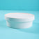 White Flat Paper Bowl with Lid - Pack of 100