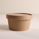 Kraft Paper Food Container with Lid- Pack of 100